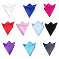 Mens Satin Solid Color Pocket Square Wedding Handkerchief Towel For Tuxedo